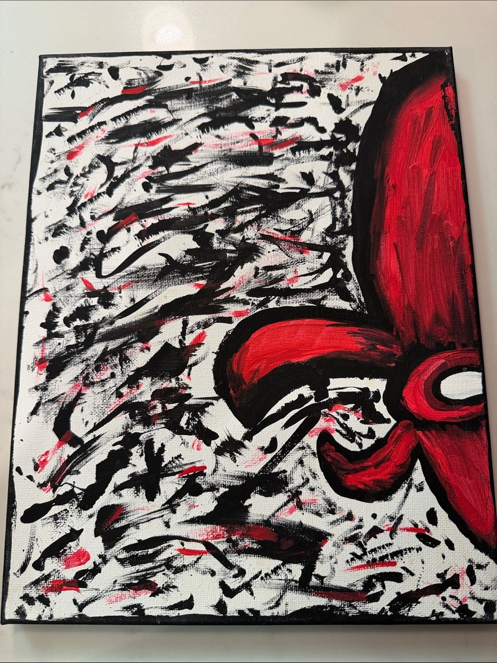Abstract Red & Black Canvas Art – Home Accent made by KickRush